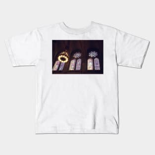 Sunlight Streaming Through Stained Glass Kids T-Shirt